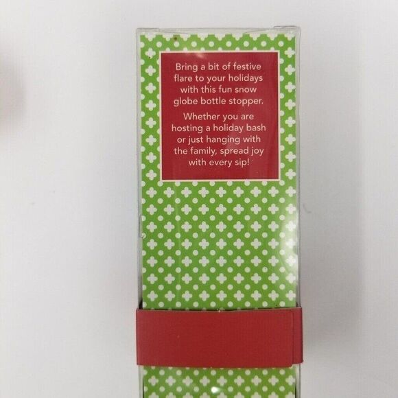 Christmas Wine Grab Gift Cheer Bottle Stopper Snow Globe Bottle Cover Tags Lot 5 - Picture 5 of 11